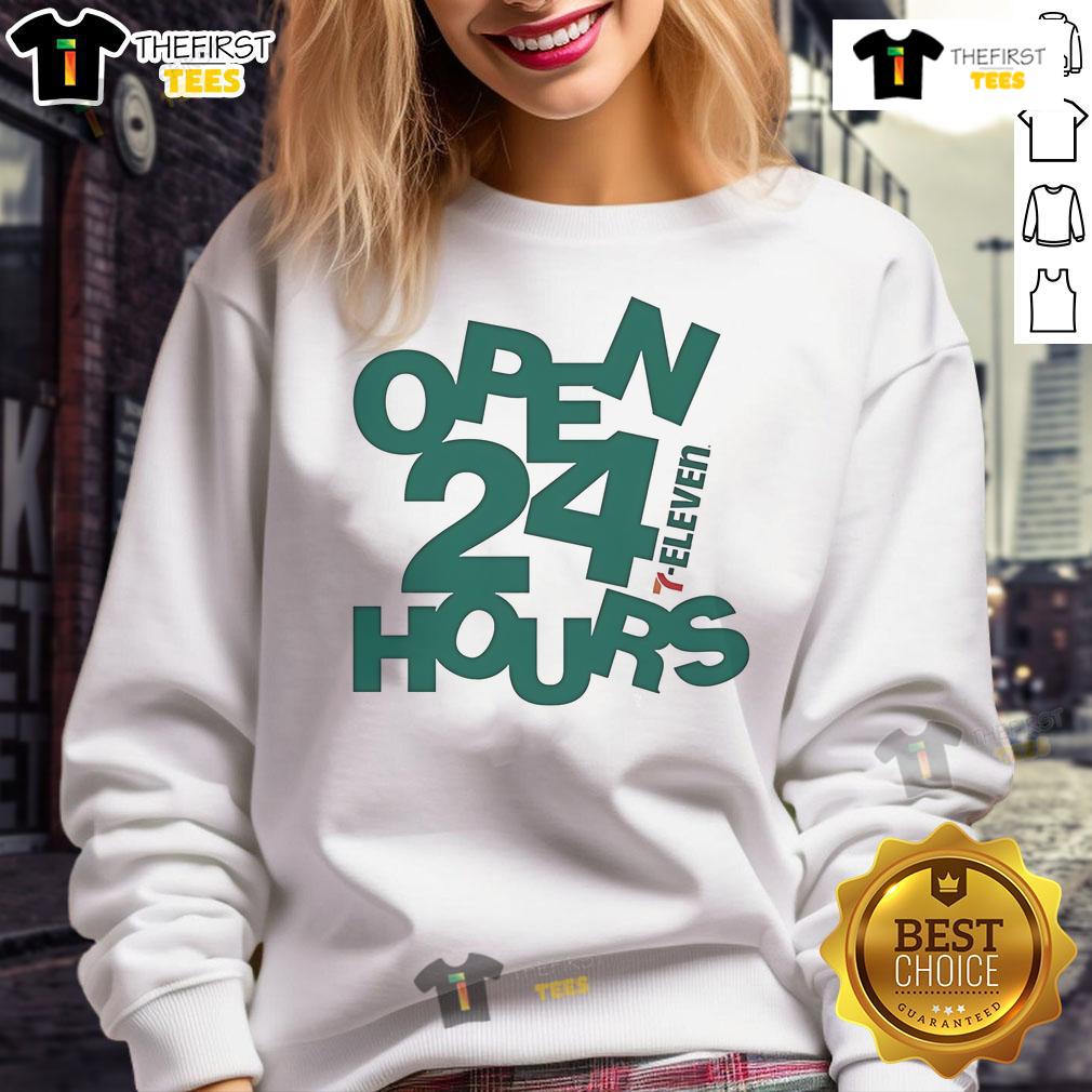 Official 7 Eleven Open 24 Hours Abstract Sweatshirt