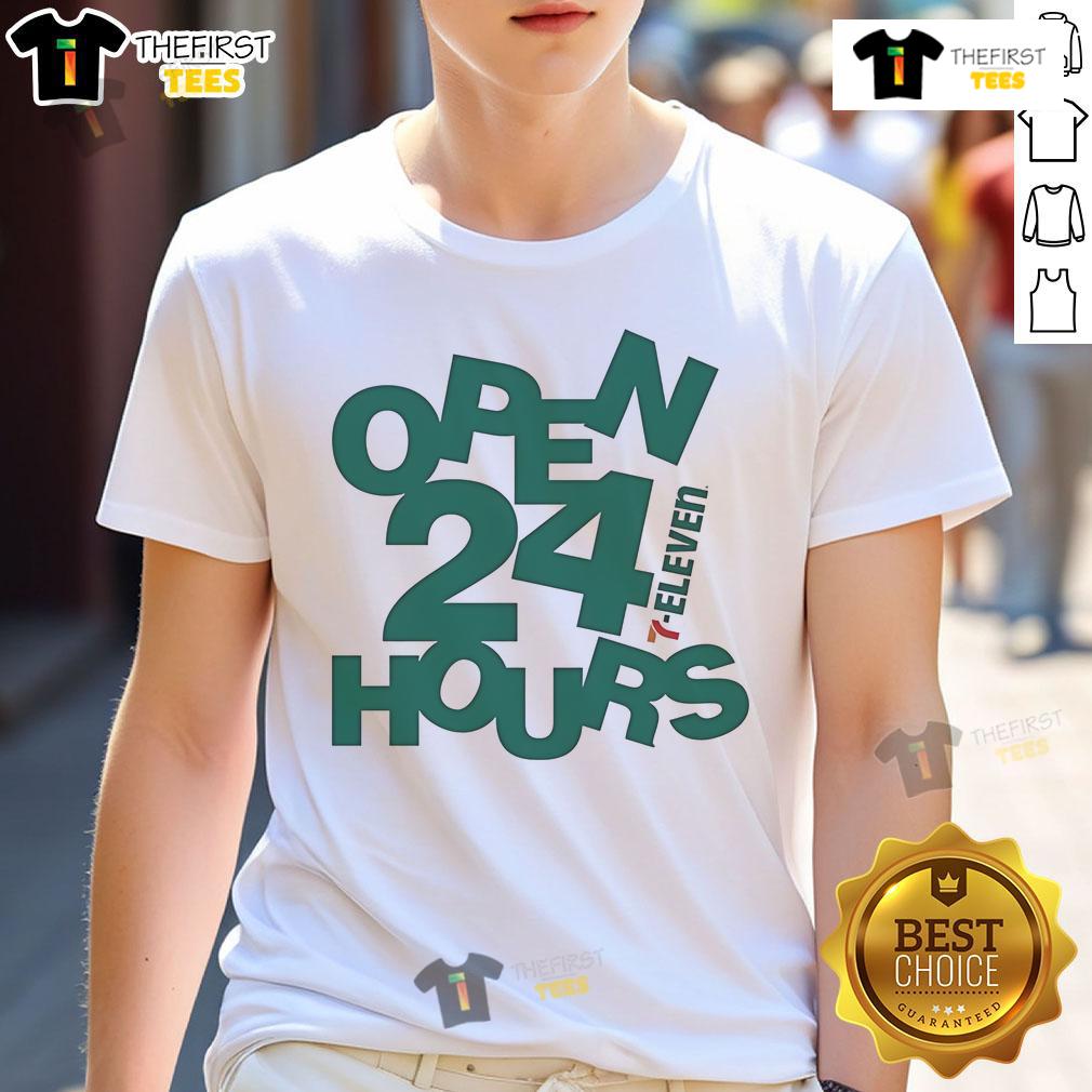 Official 7 Eleven Open 24 Hours Abstract T Shirt Official 7 Eleven Open 24 Hours Abstract T-Shirt design featuring vibrant graphics and a modern style for convenience store fans.