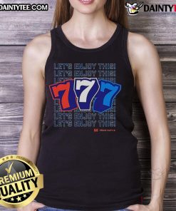 Official 777 Let's Enjoy This Tank Top featuring a vibrant design, perfect for summer casual wear and active lifestyles.