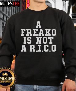 Stylish Official A Freako Is Not A Rico Sweatshirt in vibrant colors, perfect for casual wear and street style fashion.