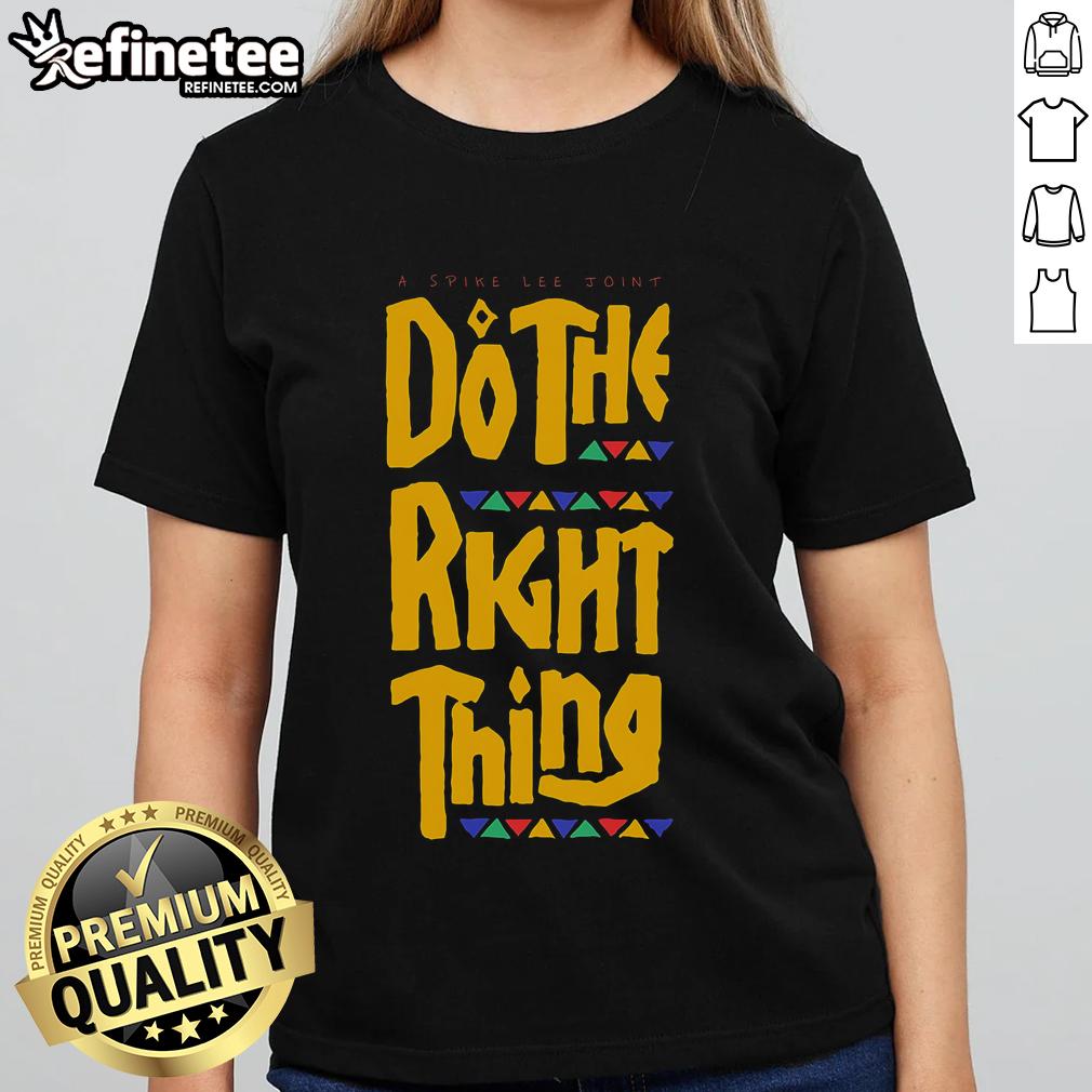 Official A Spike Lee Joint Do The Right Thing Ladies Tee Official A Spike Lee Joint Do The Right Thing Ladies Tee featuring iconic film graphics and vibrant colors.