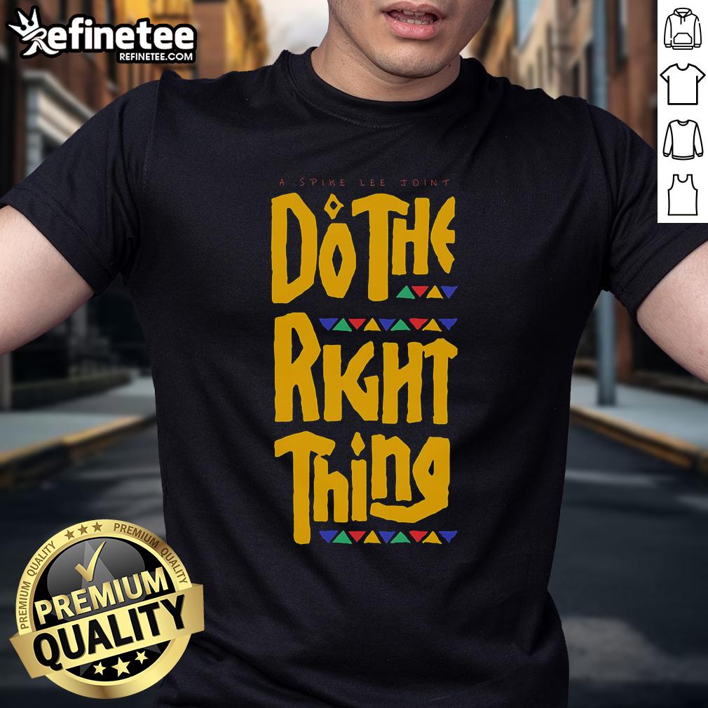 Official A Spike Lee Joint Do The Right Thing T Shirt Alt Text: Official A Spike Lee Joint Do The Right Thing T-Shirt featuring iconic film graphics and vibrant colors.