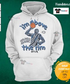 Official A Tribe Called Quest X Orlando Magic 'I'm Above The Rim' hoodie featuring vibrant graphics and stylish design.