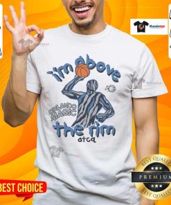 Official A Tribe Called Quest X Orlando Magic I'M Above The Rim T-Shirt featuring vibrant graphics and stylish design.