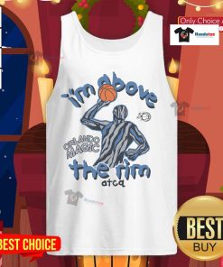 A Tribe Called Quest X Orlando Magic Im Above The Rim tank top featuring vibrant colors and graphic design.