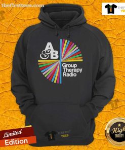 Alt Text: Official Above & Beyond Group Therapy Radio hoodie featuring a stylish design for fans of the iconic music group.