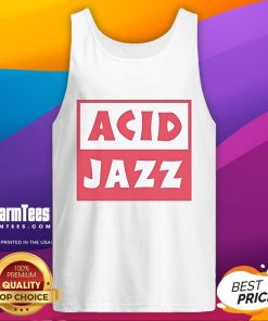 Official Acid Jazz Logo Tank Top featuring a vibrant design perfect for music lovers and casual wear enthusiasts.