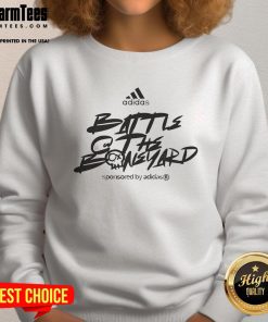 Official Adidas Battle at the Boneyard 2025 Sweatshirt featuring bold graphics and a stylish design for fans.