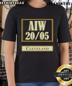 Official AIW 20 05 Cleveland Ladies Tee featuring stylish design and comfortable fit for women.