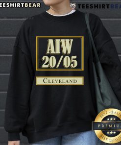 Official AIW 20-05 Cleveland Sweatshirt in black, showcasing stylish design and comfortable fit for fans.