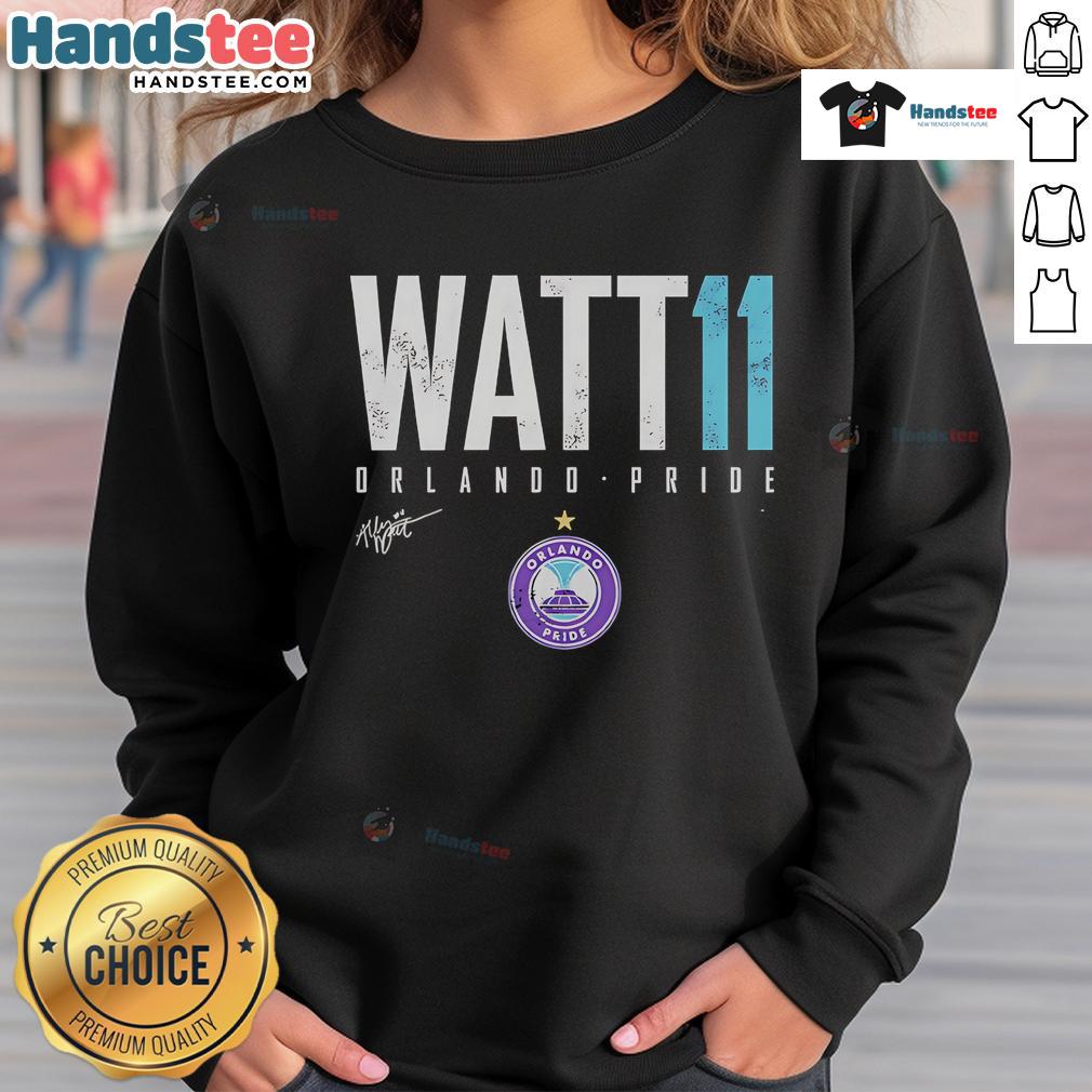 Official Ally Watt Orlando Pride Elite 11 Sweatshirt Official Ally Watt Orlando Pride Elite 11 Sweatshirt in vibrant colors, showcasing team spirit and style for fans.