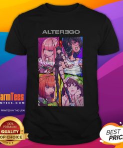 Official Alter Ego Comic Collage T-Shirt featuring vibrant comic book designs and iconic superhero graphics.