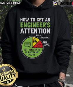 Official An Engineer's Guide to Attention Hoodie in navy blue, showcasing a modern design for engineering enthusiasts.