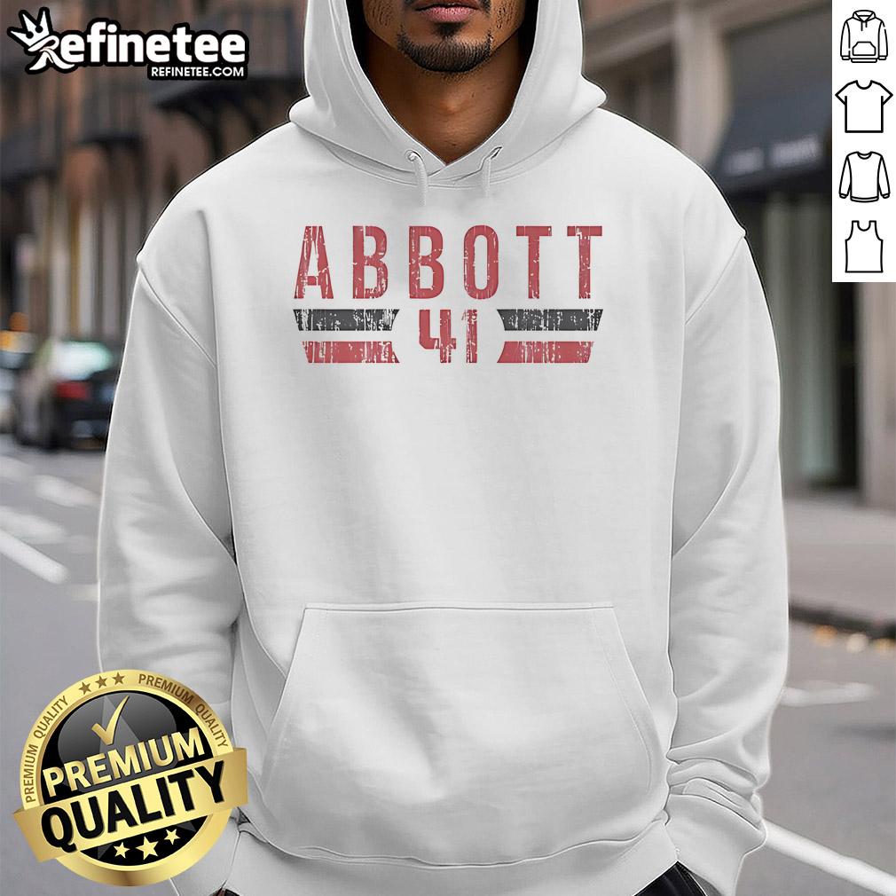Official Andrew Abbott 41 Cincinnati Font Vintage Hoodie Official Andrew Abbott 41 Cincinnati Font Vintage Hoodie in soft fabric, perfect for casual wear and sports fans.