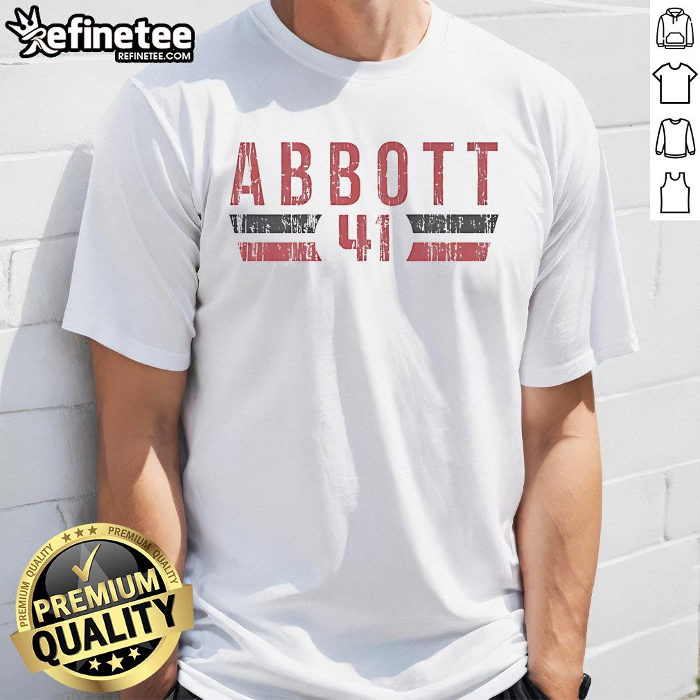Official Andrew Abbott 41 Cincinnati Font Vintage T Shirt Official Andrew Abbott 41 Cincinnati Font Vintage T-Shirt featuring retro design and bold lettering in a classic style.