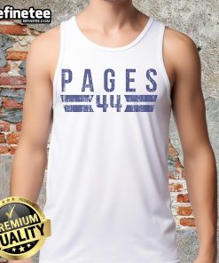 Vintage tank top featuring 'Los Angeles D Font' design from Official Andy Pages 44 collection, perfect for casual wear.