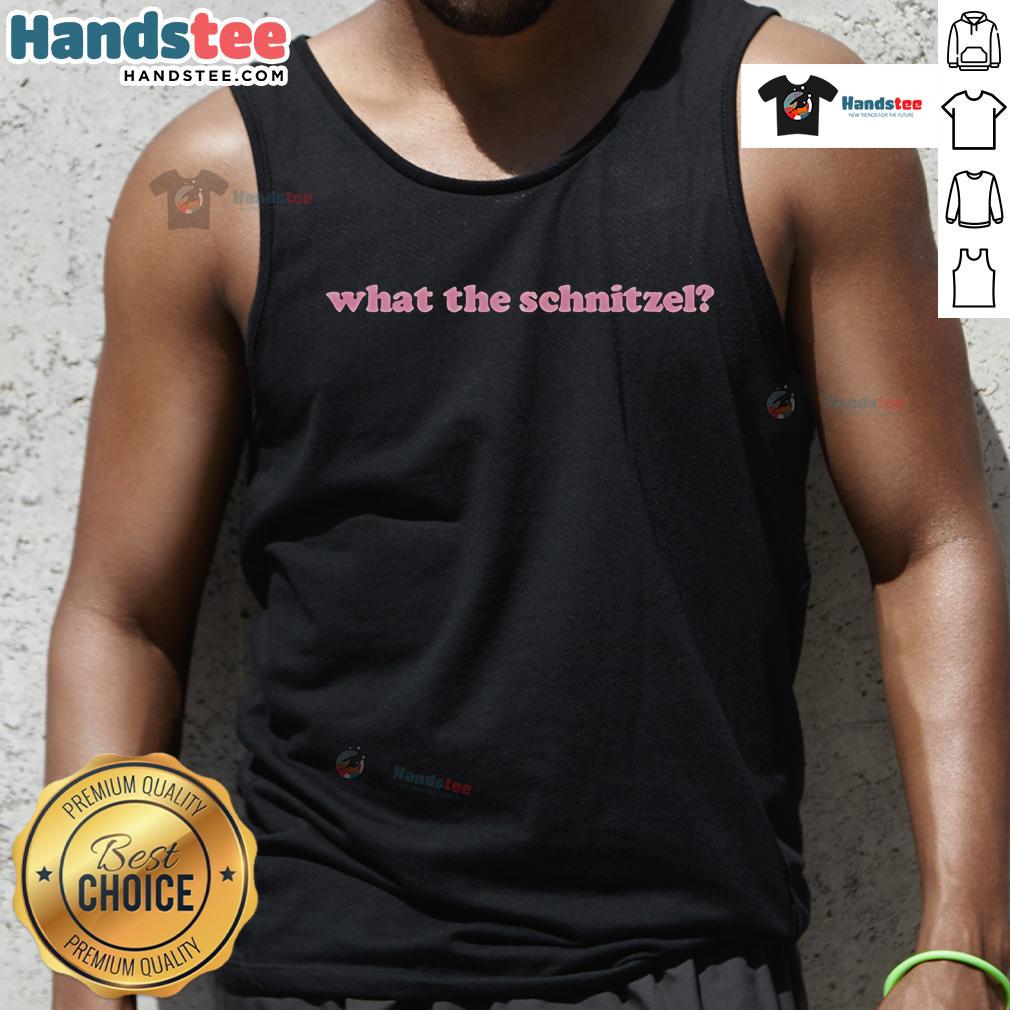 Official Anthony Voulgaris What The Schnitzel Tank Top Official Anthony Voulgaris What The Schnitzel tank top featuring bold graphics and vibrant colors, perfect for casual wear.