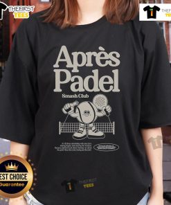 Official Apres Padel Smash Club Ladies Tee in vibrant colors, perfect for stylish comfort on and off the court.