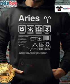 Official Aries Label Hoodie in stylish black, featuring a bold logo and comfortable fit, perfect for casual wear.