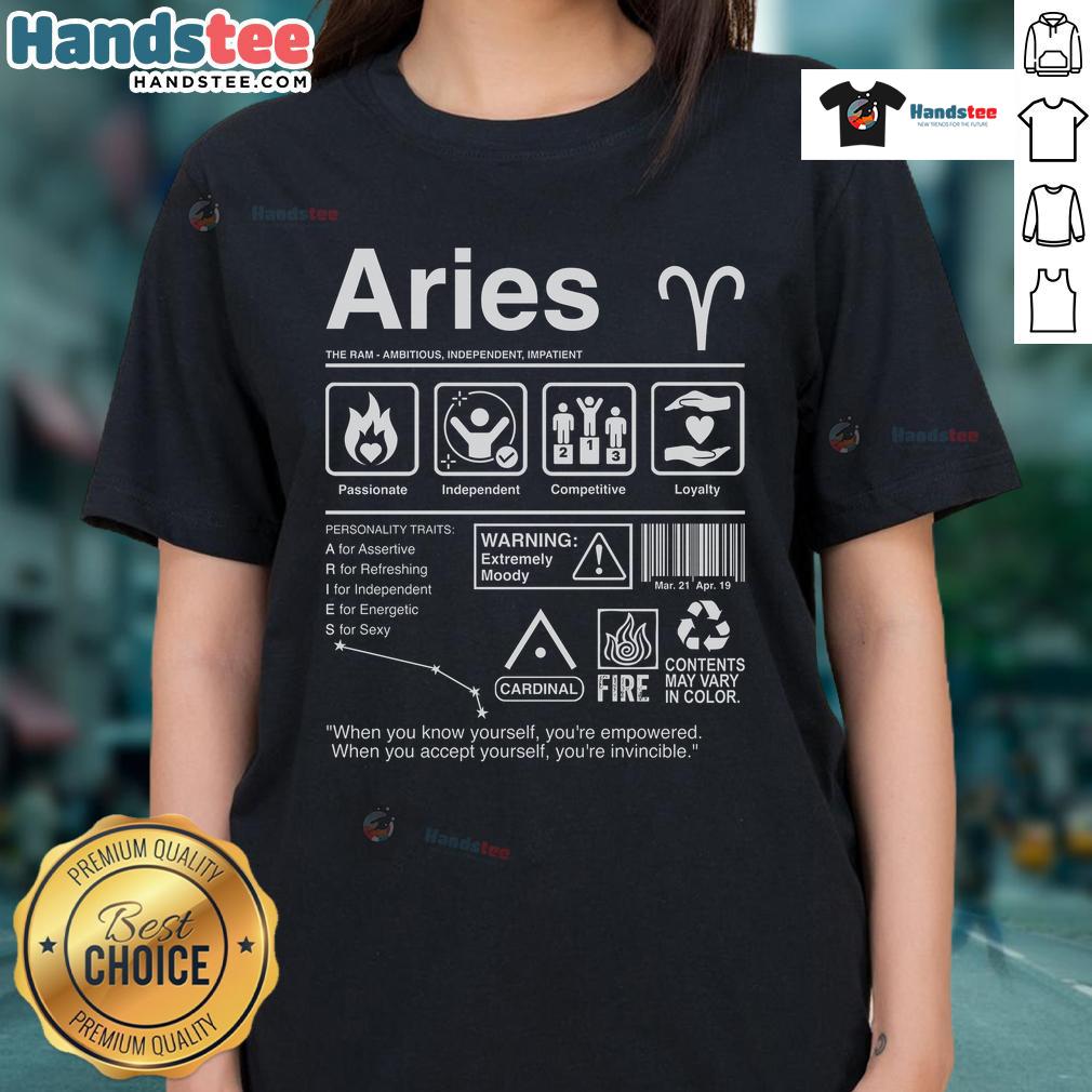 Official Aries Label Ladies Tee Official Aries Label Ladies Tee featuring a stylish design and comfortable fit, perfect for casual wear.