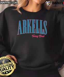 Official Arkells touring band sweatshirt featuring the band's logo, perfect for fans and concert-goers.