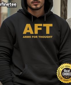 Official Arms For Thought (AFT) logo hoodie featuring a stylish design and comfortable fit, perfect for casual wear.