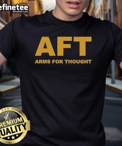 Alt Text: Official Arms For Thought Aft Logo T-Shirt featuring a stylish design and vibrant colors, perfect for casual wear.