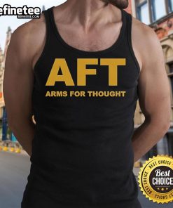 Official Arms For Thought (AFT) logo tank top featuring a stylish design for casual wear and active lifestyle.