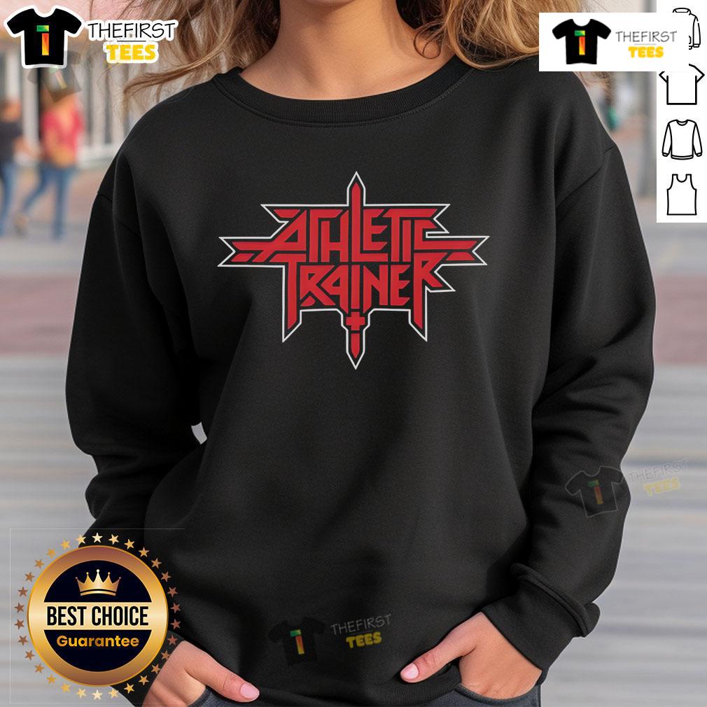 Official Athletic Metal Trainer Sweatshirt Official Athletic Metal Trainer Sweatshirt in black, featuring a stylish design perfect for fitness enthusiasts.