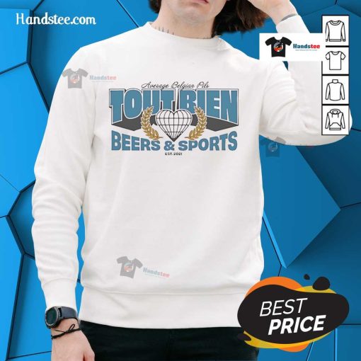 Official Average Bien Pils University sweatshirt, perfect for sports fans, established 2021, featuring a stylish design.