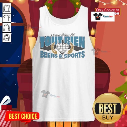 Official Average Bien Pils University tank top for sports, established 2021, featuring vibrant design and comfortable fit.