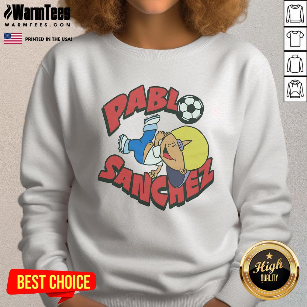 Official Backyard Soccer Pablo Sanchez Sweatshirt Official Backyard Soccer Pablo Sanchez Sweatshirt featuring vibrant graphics and a comfortable fit for fans and players.