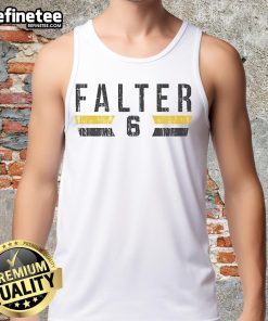 Official Bailey Falter 6 Pittsburgh Vintage Tank Top featuring a classic design and team colors for stylish fan wear.