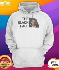 Official Barack Obama Black Face Hoodie featuring a bold graphic design of Obama, perfect for stylish political apparel.