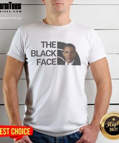 Official Barack Obama The Black Face T-Shirt featuring a bold graphic design of Obama, perfect for fans and collectors.
