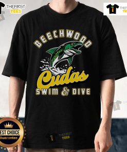 Alt Text: Official Beechwood Cudas Swim & Dive T-Shirt featuring a vibrant design and team logo, perfect for swim team supporters.