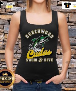 Official Beechwood Cudas Swim Dive Tank Top featuring vibrant colors and logo, perfect for swim team spirit wear.