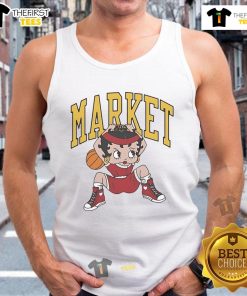 Alt Text: Official Betty Boop X Market Studios Dunking Tank Top featuring iconic character design in vibrant colors.
