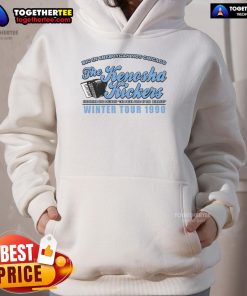 Official Big In Sheboygan Not Chicago hoodie from the Kenosha Kickers Winter Tour 1990, featuring unique retro design.