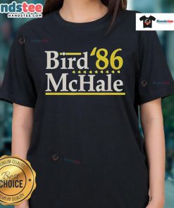 Official Bird McHale 86 Boston Legends ladies tee featuring a stylish design and comfortable fit for fans.