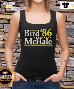 Official Bird McHale 86 Boston Legends tank top featuring vintage design and team colors for basketball fans.