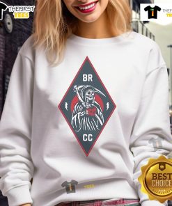 Official Black Rifle Coffee Diamond Reaper Sweatshirt featuring a bold logo and comfortable fit, perfect for coffee lovers.