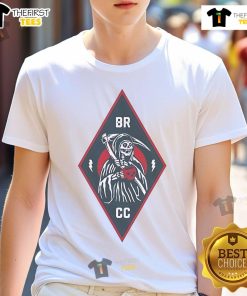 Alt Text: Official Black Rifle Coffee Diamond Reaper T-Shirt featuring a bold graphic design on a black background.