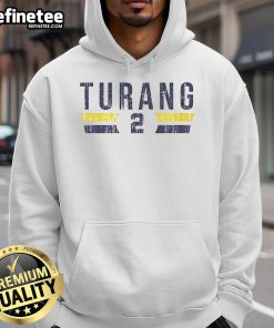 Vintage Brice Turang 2 Milwaukee Font Hoodie featuring a stylish design and comfortable fit, perfect for fans.