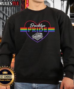 Alt Text: Official Brooklyn Cyclones Pride Horford Sweatshirt featuring vibrant team colors and logo, perfect for fans.
