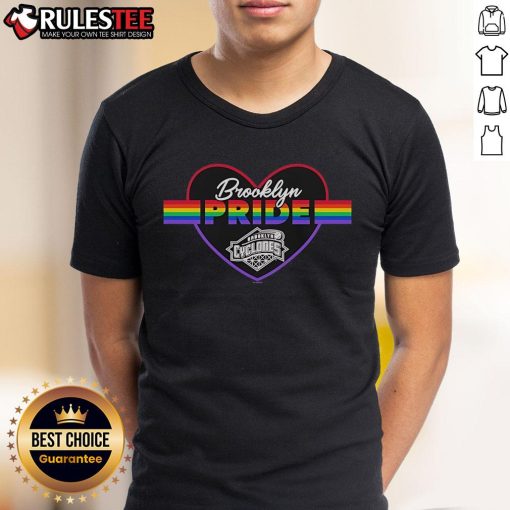Official Brooklyn Cyclones Pride Horford T-Shirt featuring vibrant colors and team logo, perfect for fans celebrating diversity.