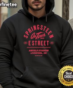 Official Bruce Springsteen June 04 2025 Liverpool UK Hoodie featuring iconic design and vibrant colors.