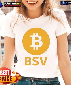 Official BSV Bitcoin Ladies Tee in stylish design, perfect for cryptocurrency enthusiasts and casual wear.