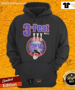 Official Buffalo Bandits 3-Peat 2025 League Champions hoodie in black, showcasing team pride and championship spirit.