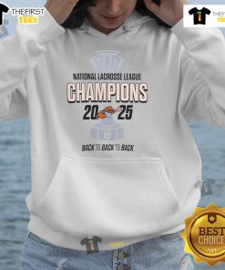 Official Buffalo Bandits National Lacrosse League Champions 2025 Back-To-Back-To-Back Logo Hoodie design